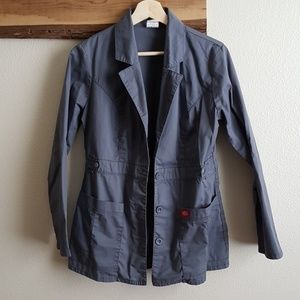 Grey scrub jacket